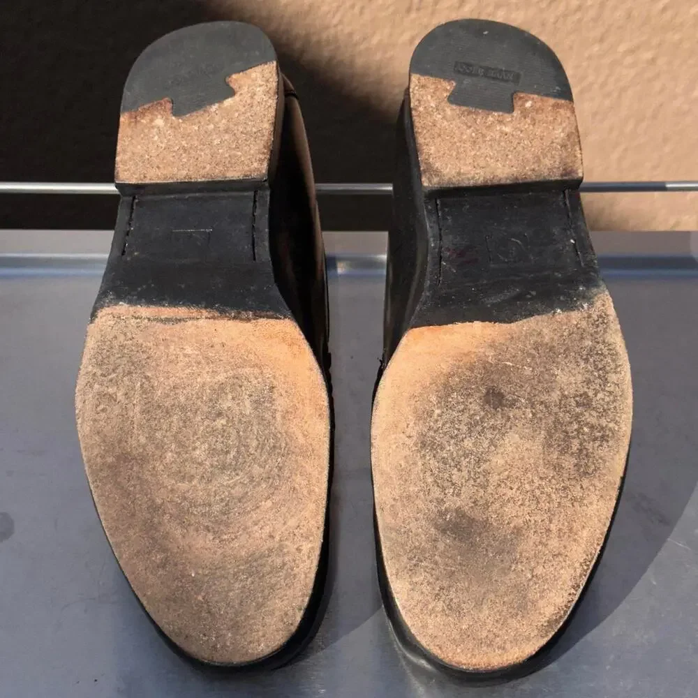 Cole Haan Black Leather Loafers with Tassel - Size 12 D